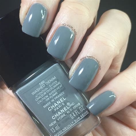 chanel washed denim nail polish